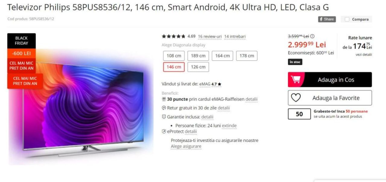 BLACK FRIDAY 2021 | Prinde ofertele la televizoare. Meciurile echipei favorite se văd mai bine în format 4k_2