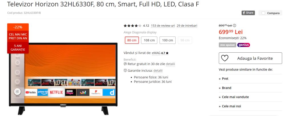 BLACK FRIDAY 2021 | eMAG vine cu cele mai tari reduceri la televizoare_1
