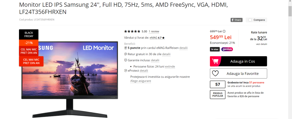 BLACK FRIDAY 2021 | Reduceri substanțiale la cele mai performante monitoare_3