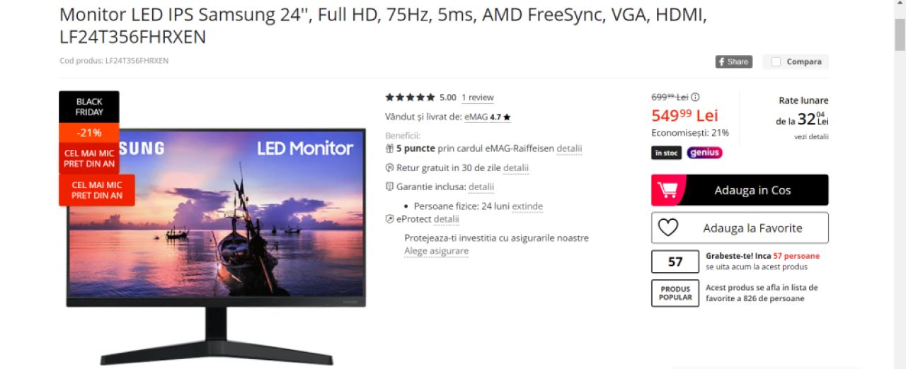 BLACK FRIDAY 2021 | Reduceri substanțiale la cele mai performante monitoare_3