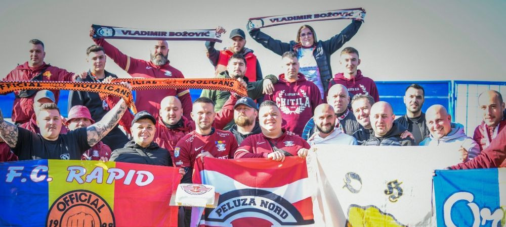 Fanii Rapidului s-au deplasat 1.300 de kilometri, p&acirc;nă &icirc;n Serbia, pentru a-l serba pe Vladimir Bozovic: &rdquo;E incredibil&rdquo;