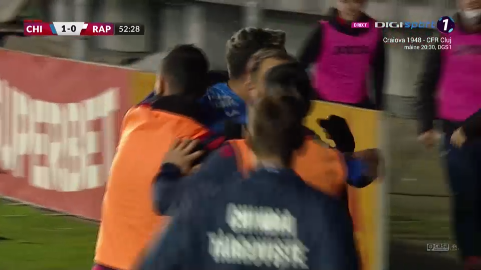 Rapid nu reușește să o învingă pe Chindia, deși a avut doi oameni în plus toată repriza secundă! Golul egalării a fost marcat din ofsaid _10