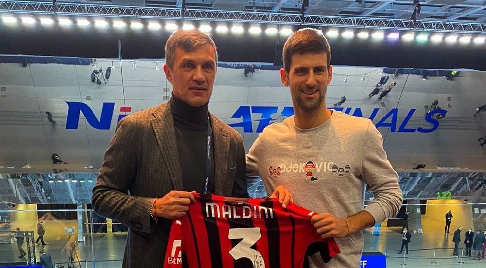 Își trăiește visul de microbist! Novak Djokovic a fost vizitat la Torino de Paolo Maldini și Zlatan Ibrahimovic_2