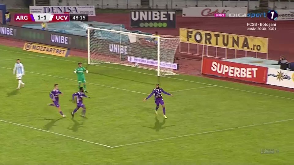 FC Argeș - Universitatea Craiova 3-2. Victorie mare pentru piteșteni la finele unui meci cu multe evenimente _8
