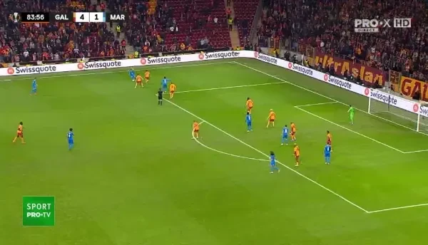 Minutul 83: GOOOL Galatasaray! Babel duce scorul la 4-1.