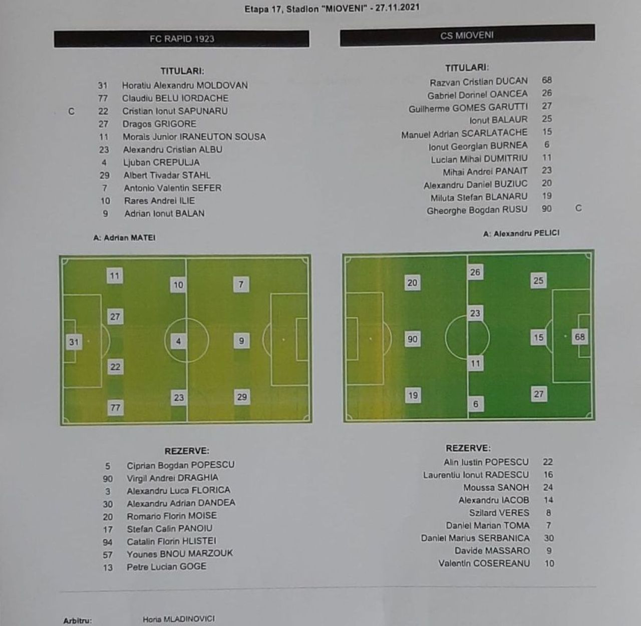 Rapid - CS Mioveni 1-1 | Conduși cu 1-0, giuleștenii au salvat un punct și au urcat pe patru în clasament_2