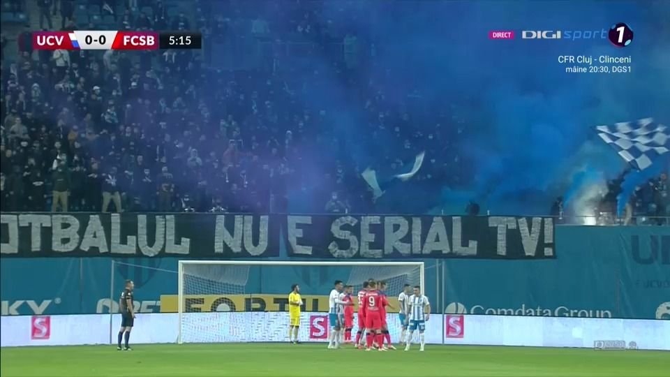 Atmosferă electrizantă pe „Ion Oblemenco”! Suporterii au revenit în tribune și au făcut spectacol! Mesajul afișat de olteni _2