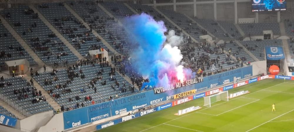 Atmosferă electrizantă pe „Ion Oblemenco”! Suporterii au revenit în tribune și au făcut spectacol! Mesajul afișat de olteni _7