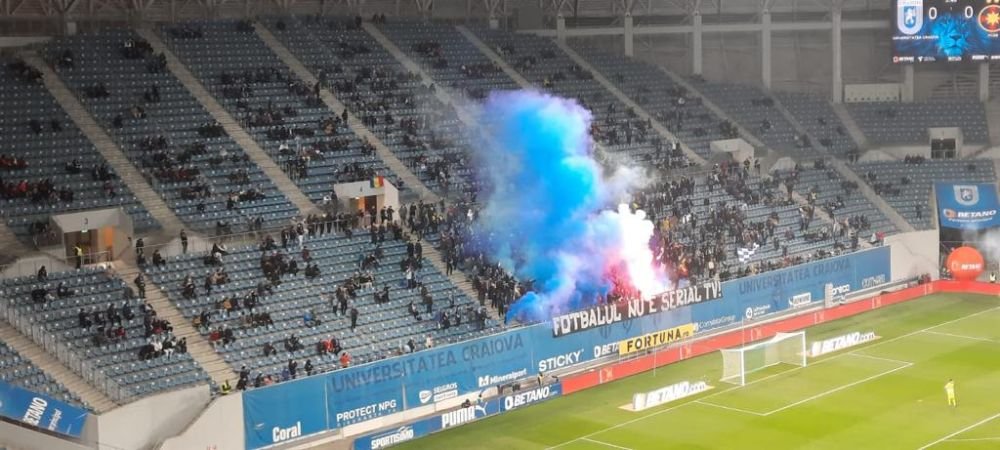 Atmosferă electrizantă pe „Ion Oblemenco”! Suporterii au revenit în tribune și au făcut spectacol! Mesajul afișat de olteni _8