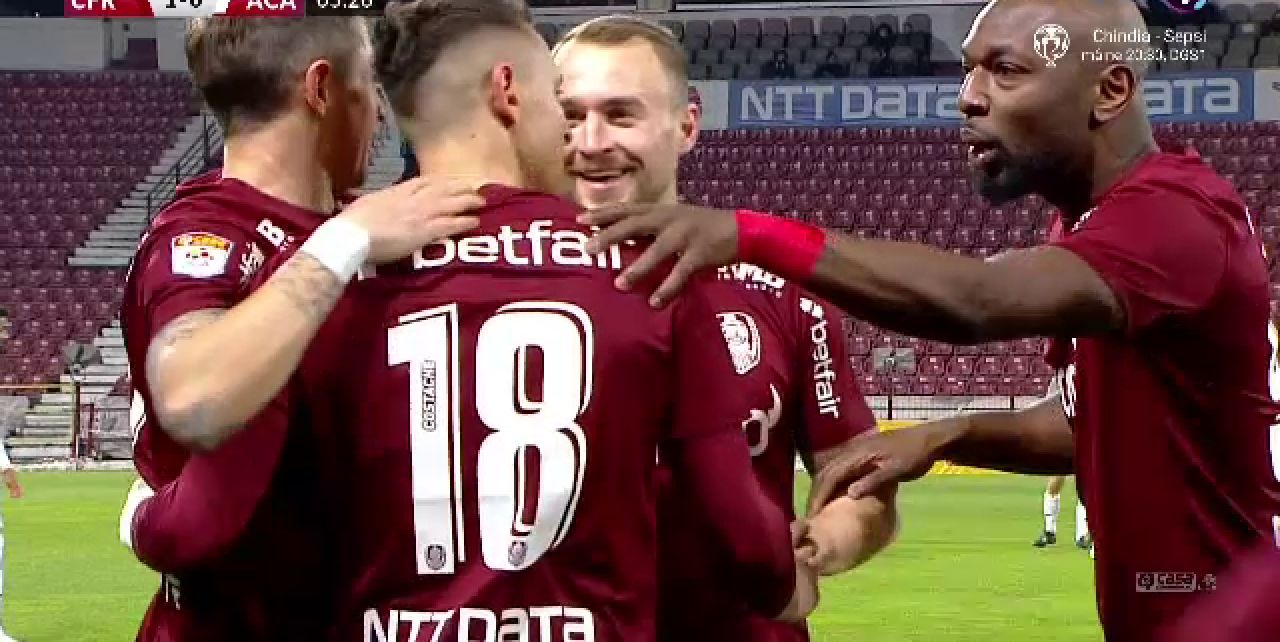 CFR Cluj - Academica Clinceni 2-0! Costache, omul meciului! Gol și pasă de gol pentru atacantul lui Petrescu_2