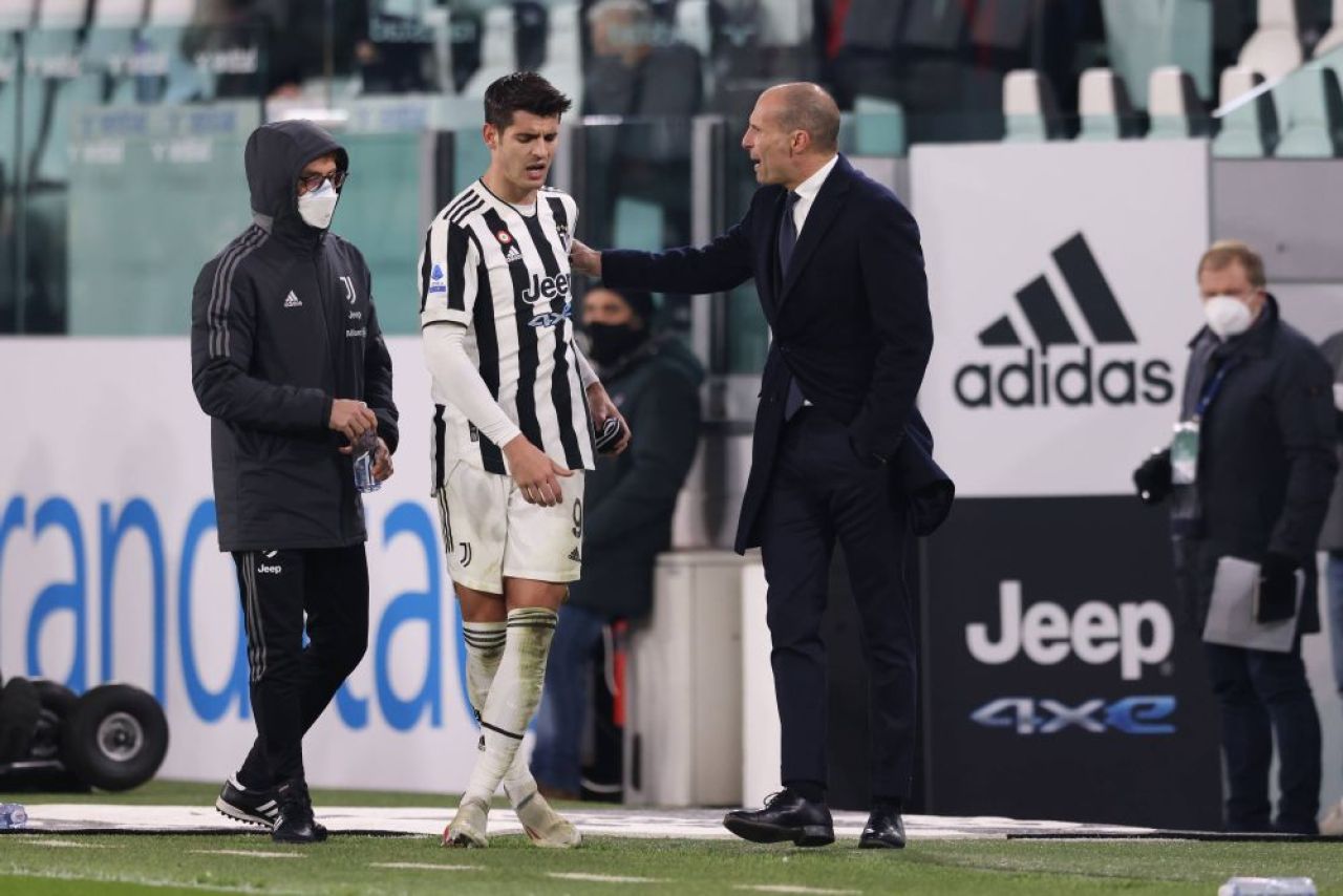 Conflict între Morata și Allegri, în văzul tuturor: