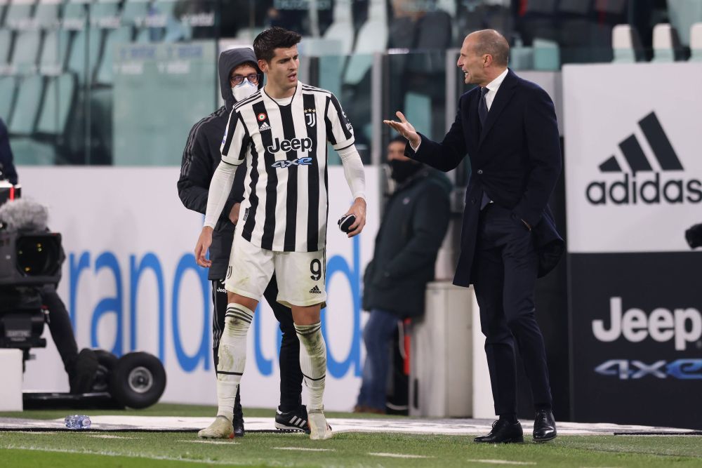 Conflict între Morata și Allegri, în văzul tuturor: