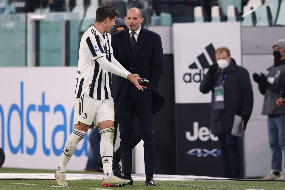 Conflict între Morata și Allegri, în văzul tuturor: