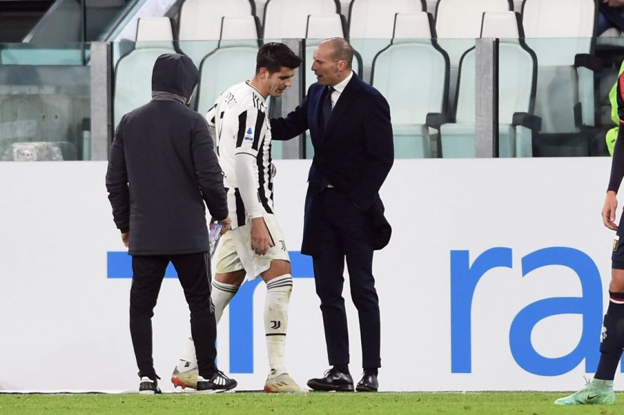 Conflict între Morata și Allegri, în văzul tuturor: