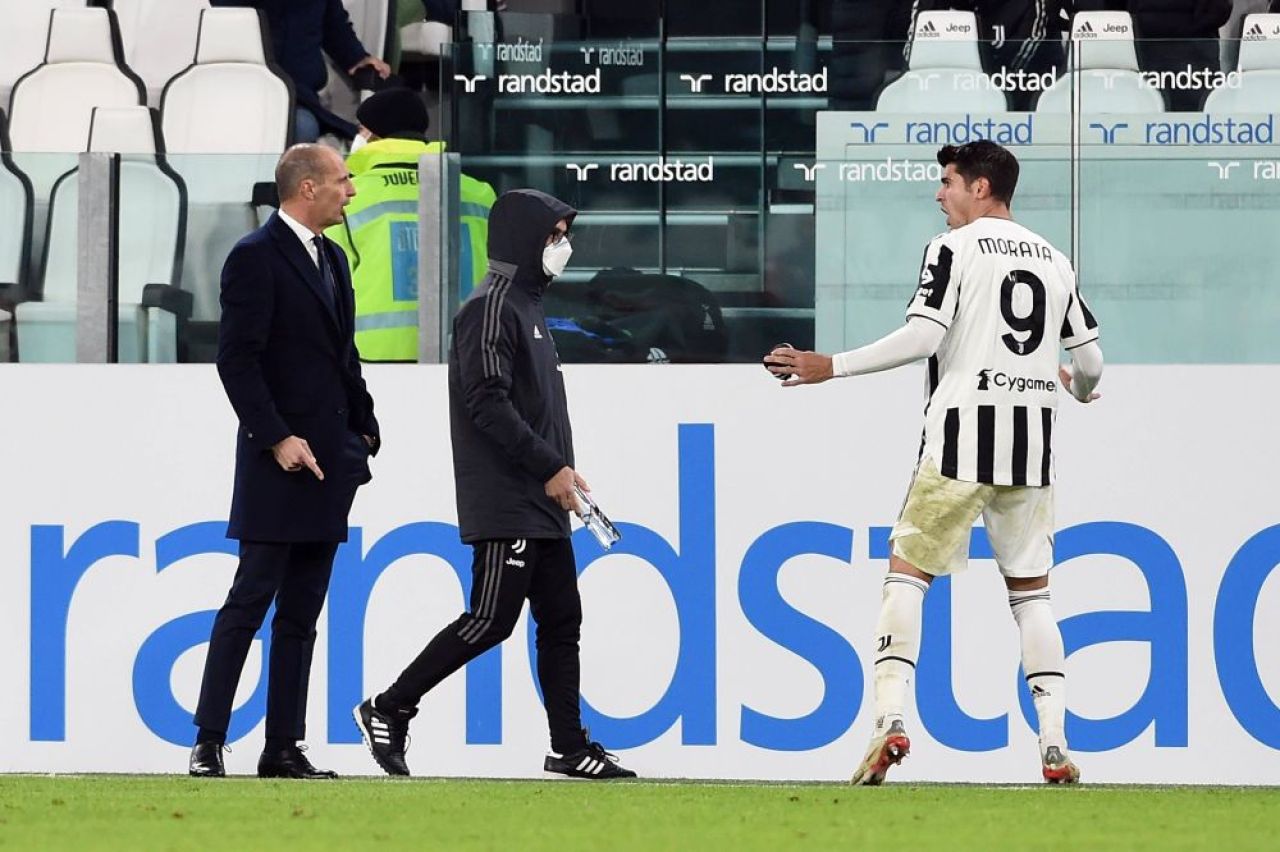 Conflict între Morata și Allegri, în văzul tuturor:
