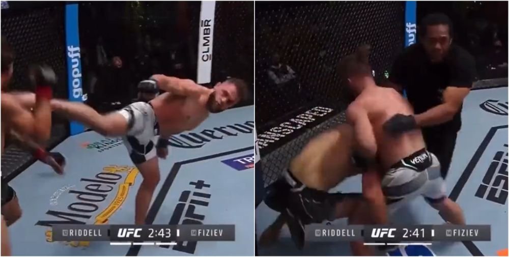 Starul UFC și-a făcut K.O. adversarul cu o lovitură de picior din întoarcere! L-a doborât la podea instant _8