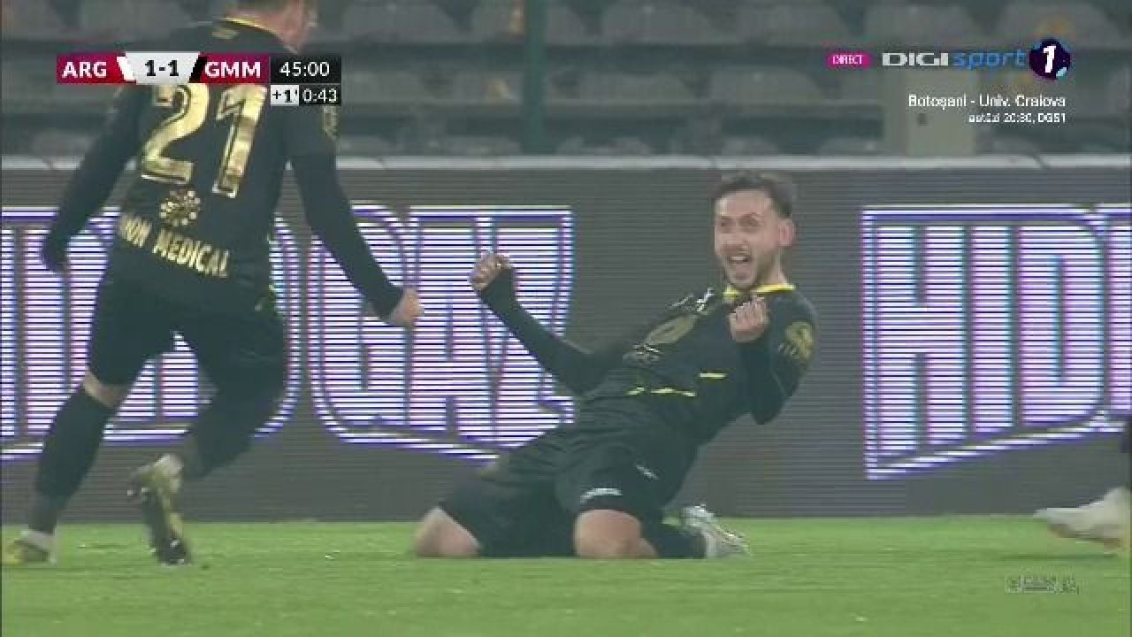Gol și victorie! Gaz Metan Mediaș se impune în duelul cu FC Argeș, la ultima fază_5