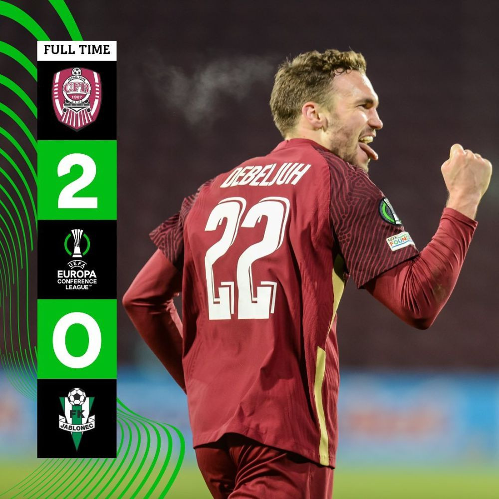 Dan Petrescu l-a reprimit pe 'Neymar' în echipă! :) Jucătorii CFR-lui au făcut spectacol cu Jablonec _3