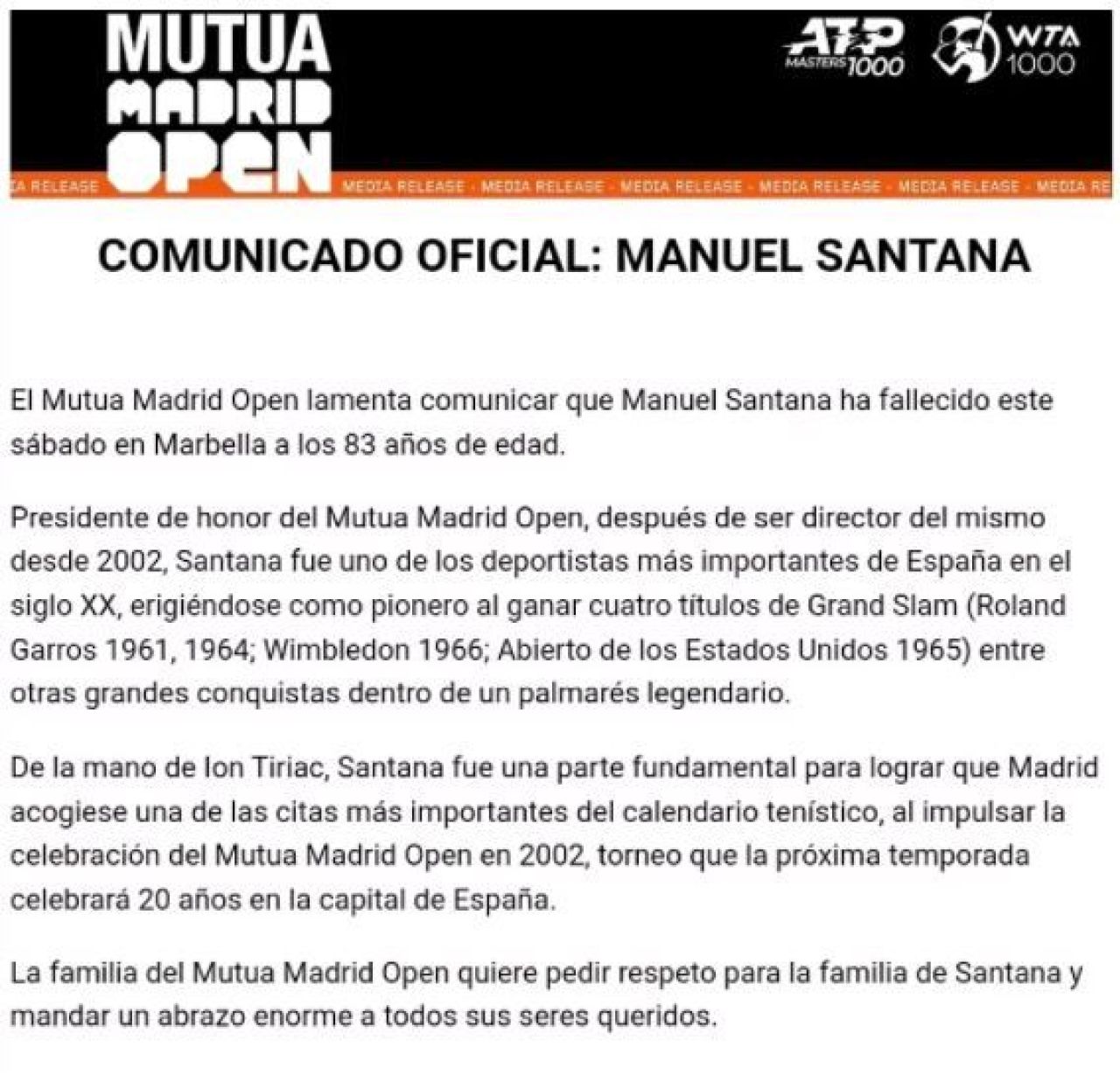 Doliu în tenis! Manolo Santana, cvadruplu câștigător de Grand Slam, s-a stins din viață la 83 de ani _11