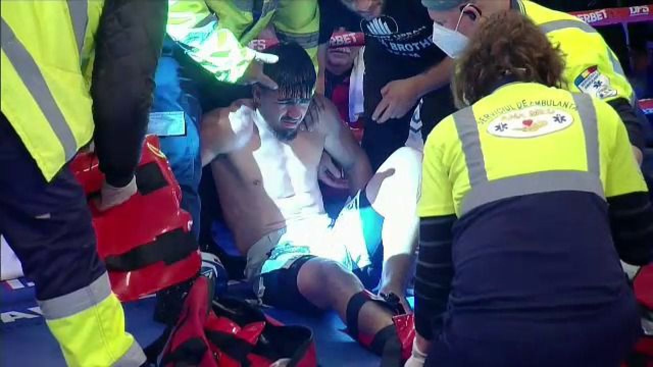 Accidentare HORROR în gala lui Moroșanu! Serghei Zanosiev și-a rupt piciorul_3