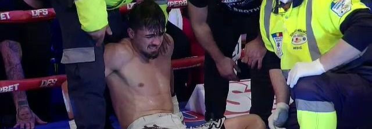 Accidentare HORROR în gala lui Moroșanu! Serghei Zanosiev și-a rupt piciorul_4