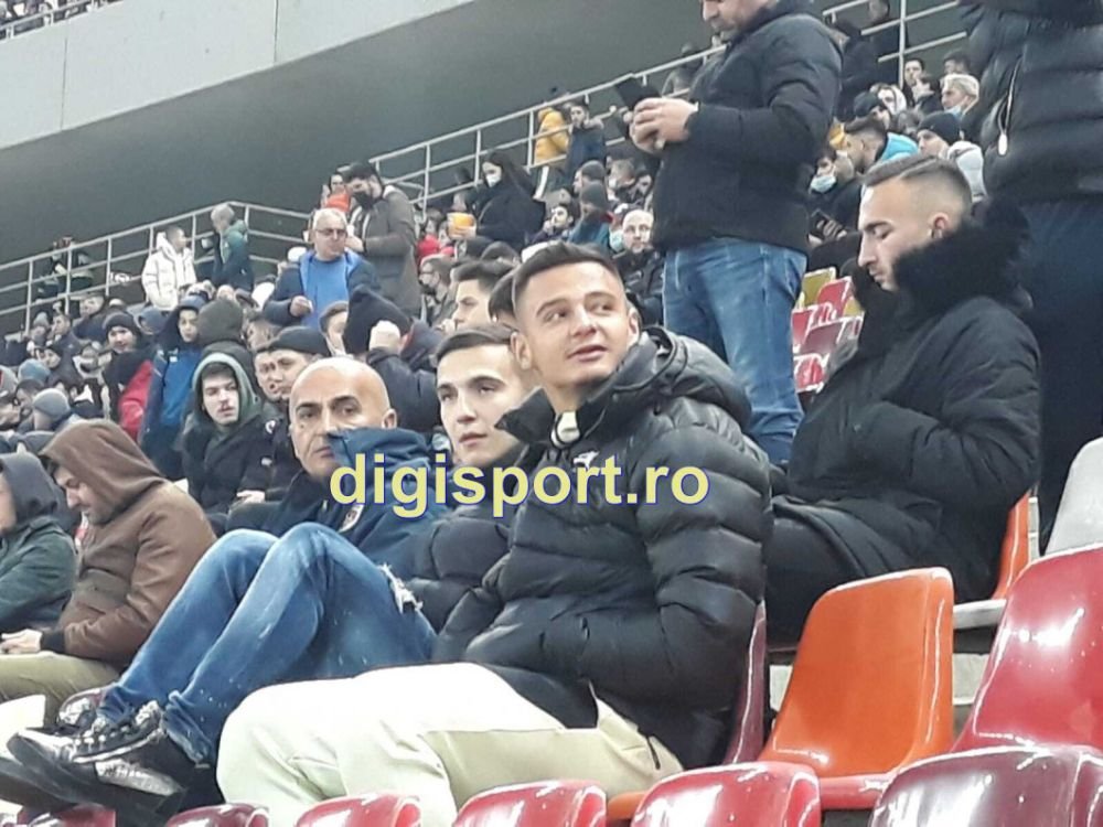 Jucătorul dorit de Gigi Becali la FCSB, surprins &icirc;n tribună la meciul cu Rapid&nbsp;
