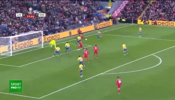GOL Liverpool! Roberto Firmino primește &icirc;n careul mic și trimite cu călc&acirc;iul &icirc;n plasă