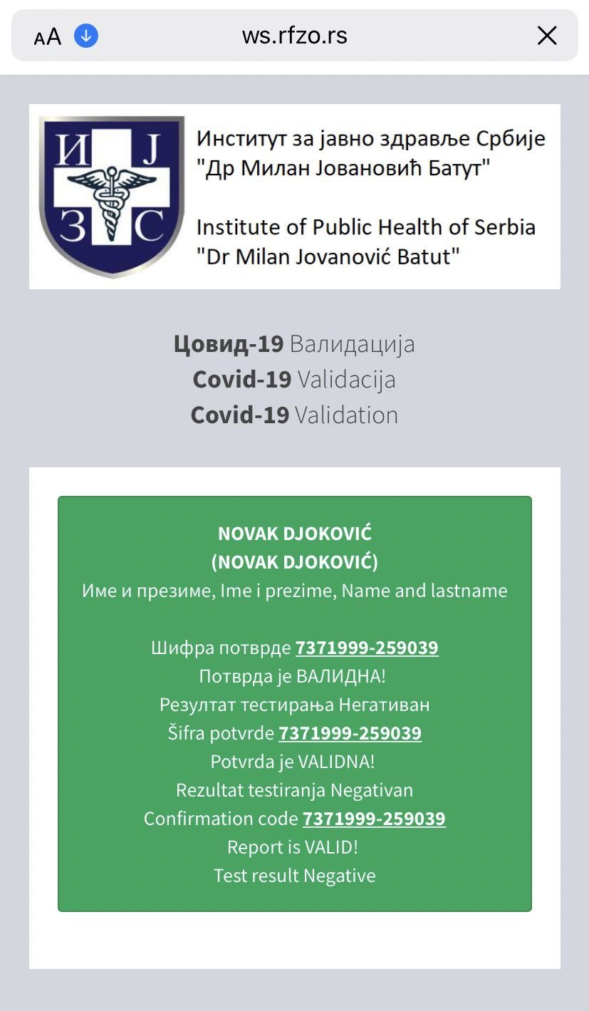 Noi detalii explozive în scandalul lui Djokovic! Testul pozitiv de pe 16 decembrie a ieșit negativ la o scanare a codului QR_5