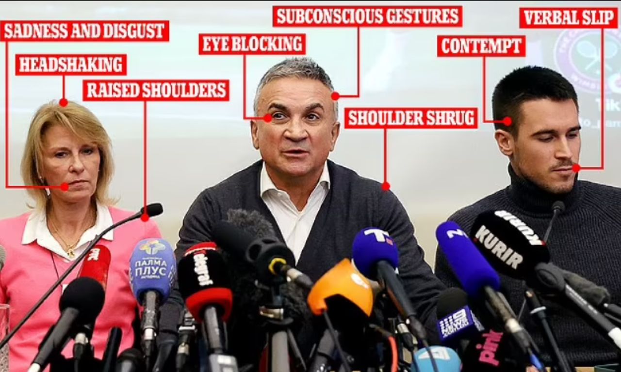 „Dispreț, dezgust, tristețe și neîncredere” Un specialist în limbaj corporal a analizat familia lui Novak Djokovic_1