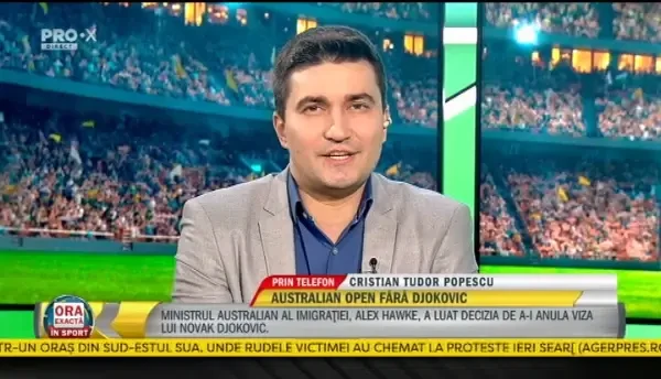 Cristian Tudor Popescu, tăios cu privire la Djokovic: &rdquo;Un singur cuv&acirc;nt: lașitate!&rdquo;