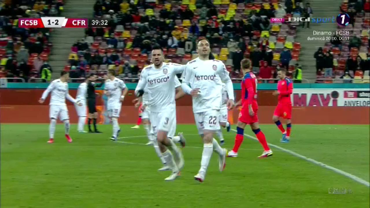 FCSB - CFR Cluj 3-3. Derby ”de vis” pe Arena Națională! Cristea a egalat în prelungiri_12