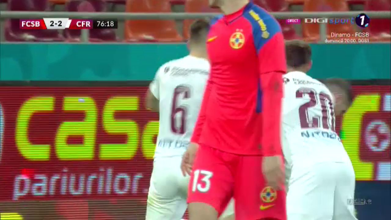 Gest de mare jucător al lui Chipciu după marcarea golului trei al CFR-ului_3
