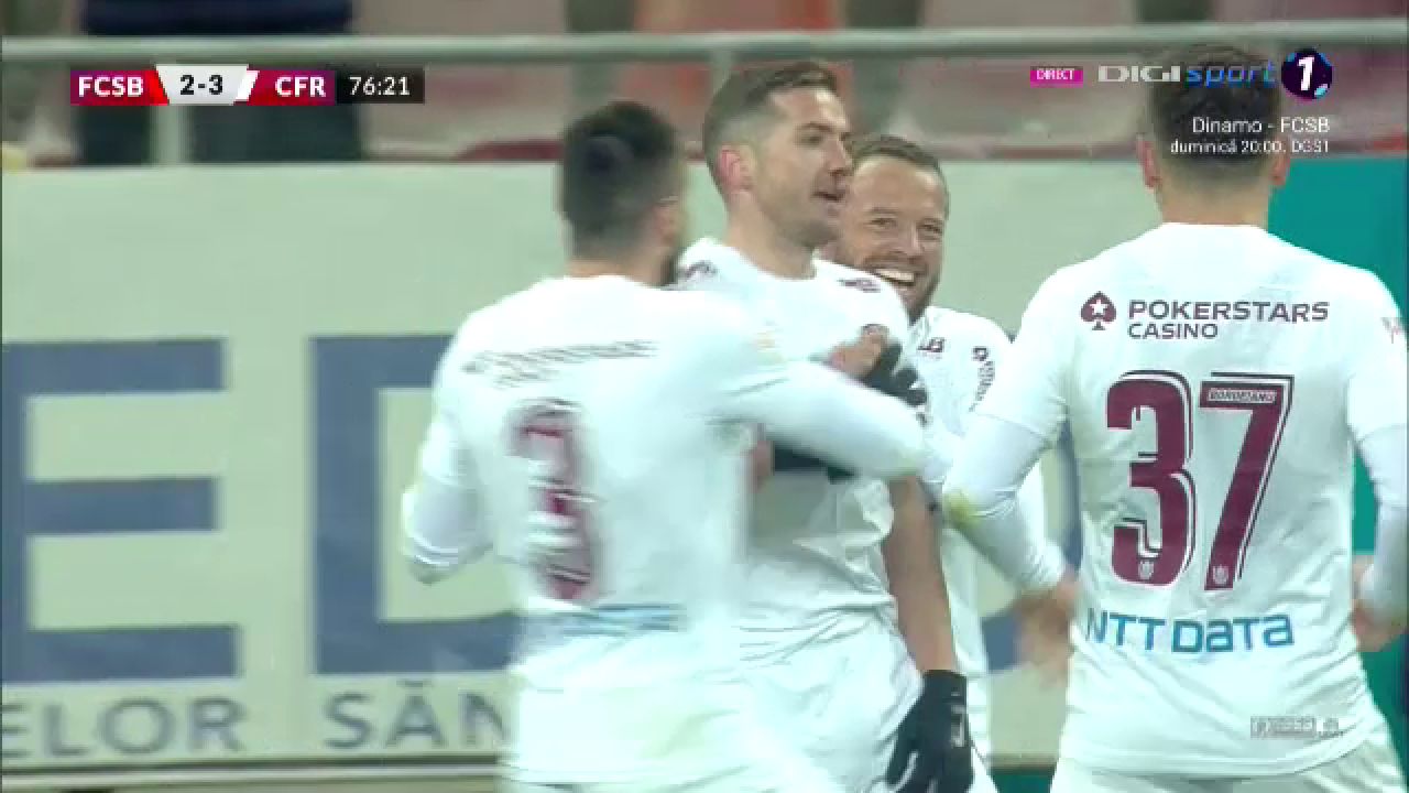 Gest de mare jucător al lui Chipciu după marcarea golului trei al CFR-ului_7