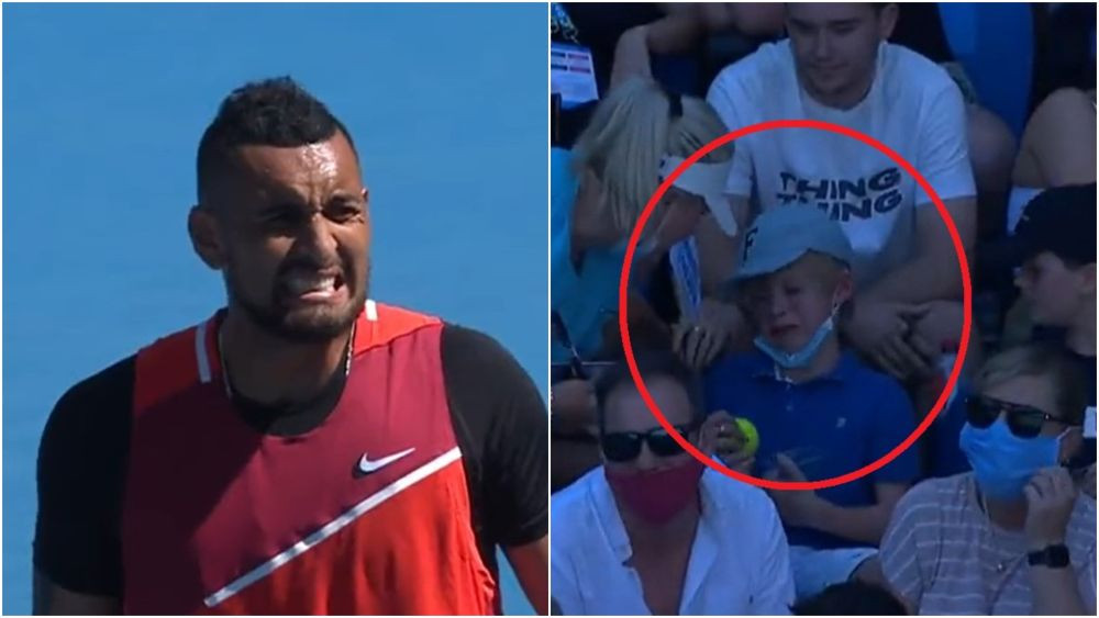 Un idiot absolut! . Cea mai dură reacție după ce Nick Kyrgios a izbit cu mingea un puști din tribune