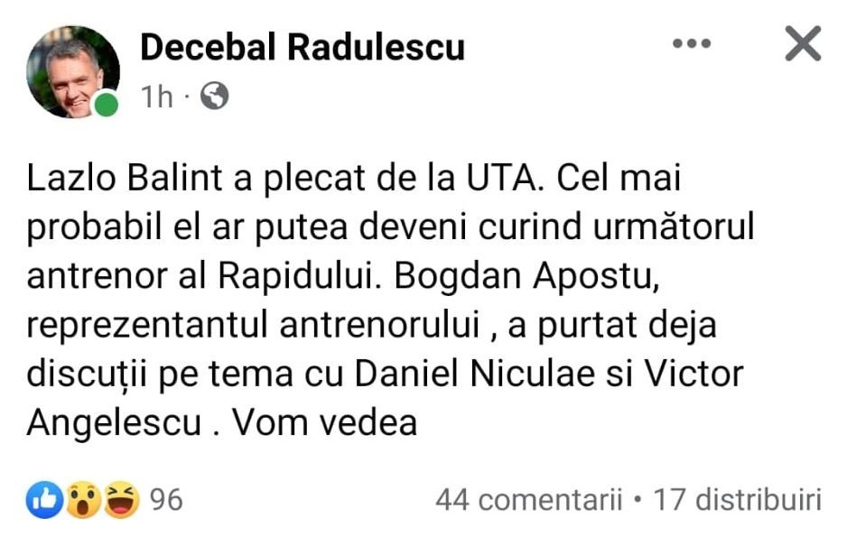 Miță Iosif, în pericol? „El ar putea deveni următorul antrenor al Rapidului” Niculae și Angelescu discută cu un alt tehnician_3