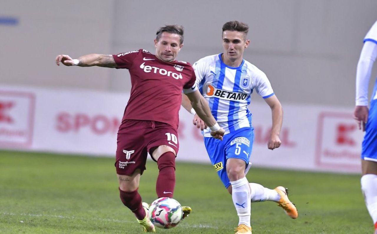 Universitatea Craiova - CFR Cluj 1-1. Gustavo înscrie la ultima fază, după un meci nebun! Doi jucători ai campioanei, eliminați_1
