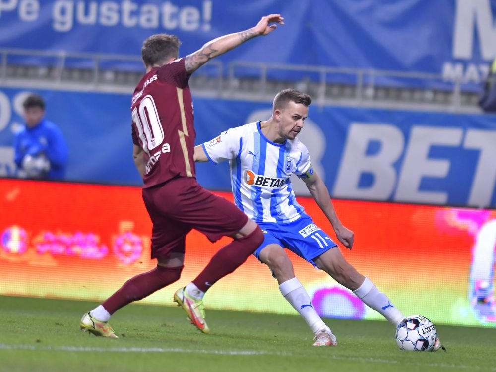 Universitatea Craiova - CFR Cluj 1-1. Gustavo înscrie la ultima fază, după un meci nebun! Doi jucători ai campioanei, eliminați_11