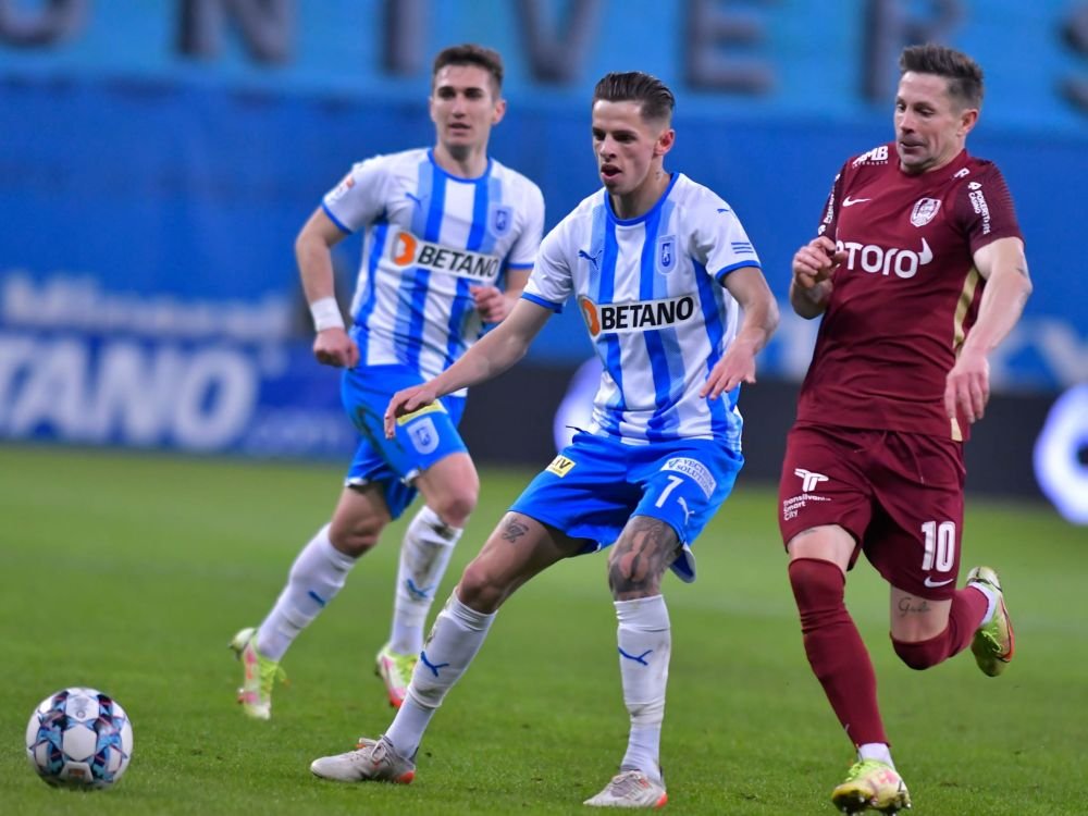 Universitatea Craiova - CFR Cluj 1-1. Gustavo înscrie la ultima fază, după un meci nebun! Doi jucători ai campioanei, eliminați_12