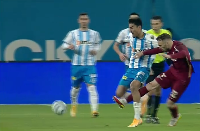 Accidentare groaznică pentru Ștefan Baiaram contra lui CFR Cluj! Hațegan a acordat doar galben_7