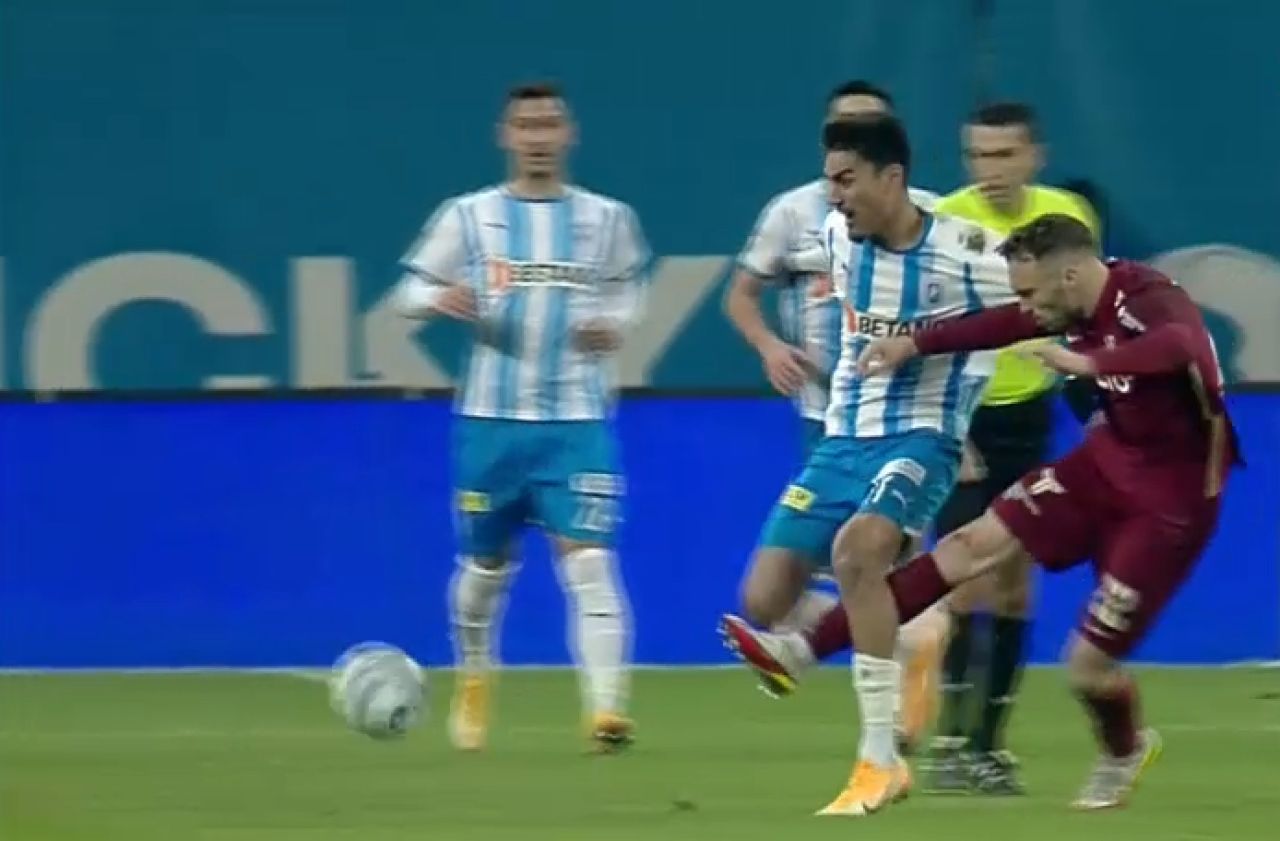 Accidentare groaznică pentru Ștefan Baiaram contra lui CFR Cluj! Hațegan a acordat doar galben_7