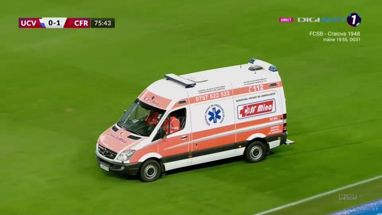 Accidentare groaznică pentru Ștefan Baiaram contra lui CFR Cluj! Hațegan a acordat doar galben_8
