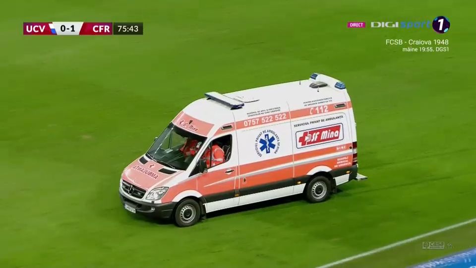 Accidentare groaznică pentru Ștefan Baiaram contra lui CFR Cluj! Hațegan a acordat doar galben_8
