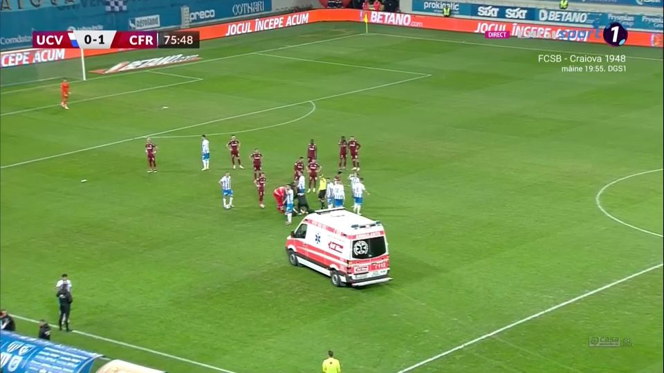 Accidentare groaznică pentru Ștefan Baiaram contra lui CFR Cluj! Hațegan a acordat doar galben_9