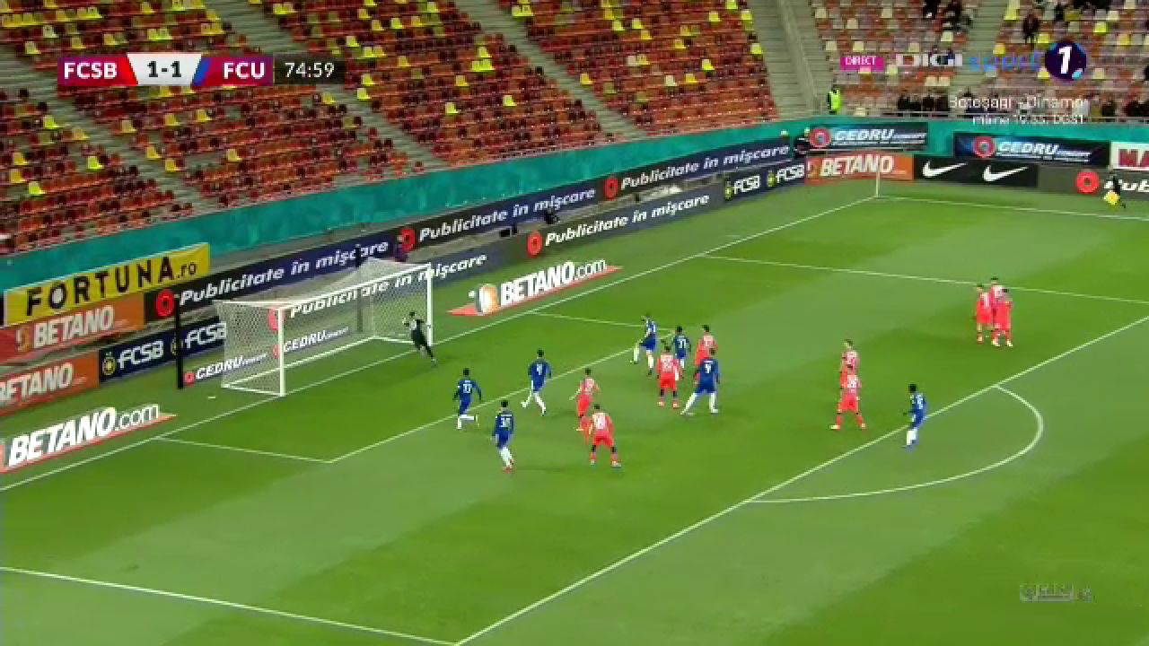 FCSB - FCU Craiova 2-2. Meci nebun pe Arena Națională! Vicecampioana a egalat în prelungiri. Cristea, eliminat pe final_10
