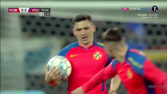 FCSB - FCU Craiova 2-2. Meci nebun pe Arena Națională! Vicecampioana a egalat în prelungiri. Cristea, eliminat pe final_13