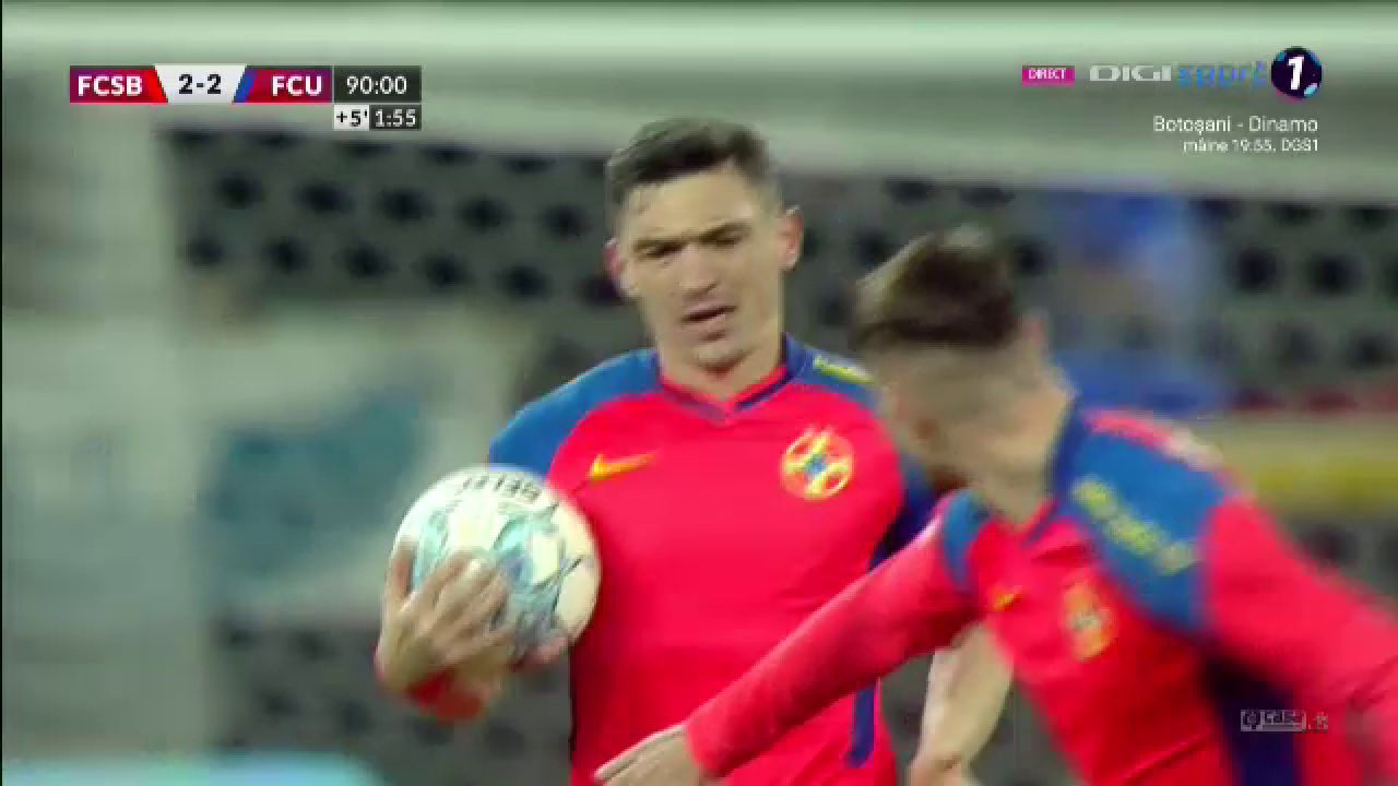 FCSB - FCU Craiova 2-2. Meci nebun pe Arena Națională! Vicecampioana a egalat în prelungiri. Cristea, eliminat pe final_13