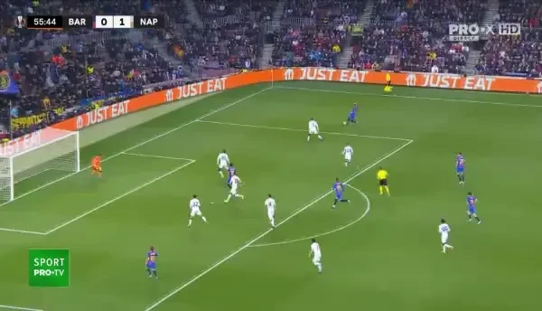 Barcelona - Napoli 1-1! Ferran Torres restabilește egalitatea după o lovitură de la 11 metri, acordată de arbitrul Istvan Kovacs după consultarea VAR