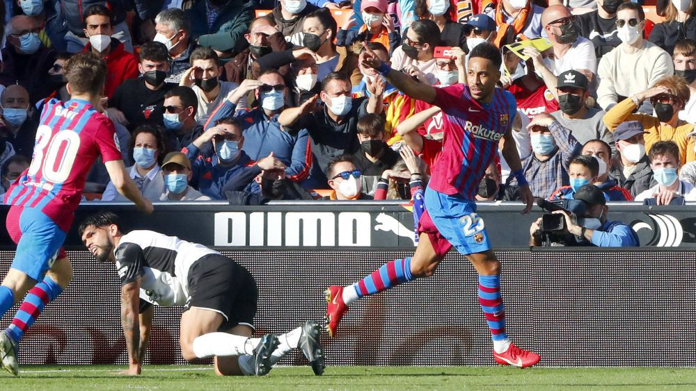 Barcelona, victorie la scor cu Valencia! Aubameyang a reușit o dublă și a întrat într-o companie selectă_7