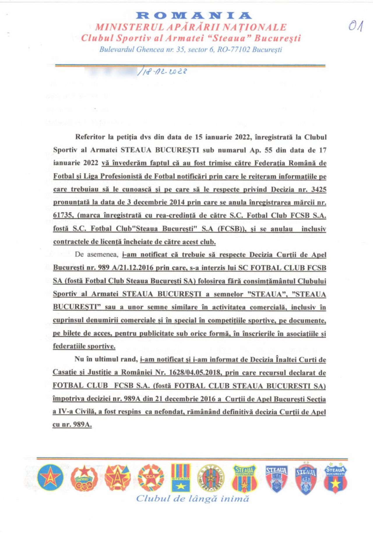 CSA Steaua cere dezafilierea FCSB și excluderea clubului lui Becali din competițiile europene!_1