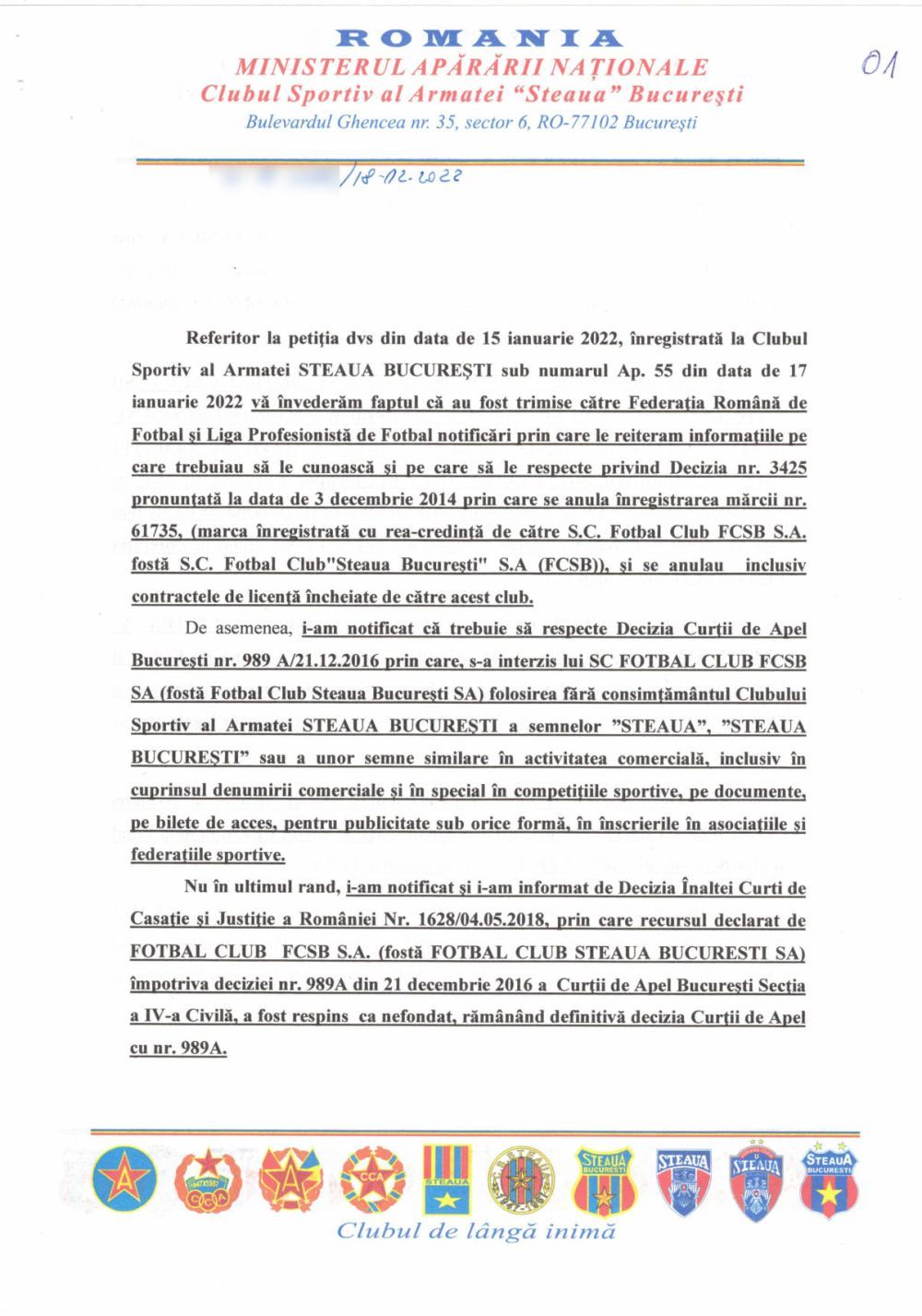 CSA Steaua cere dezafilierea FCSB și excluderea clubului lui Becali din competițiile europene!_1
